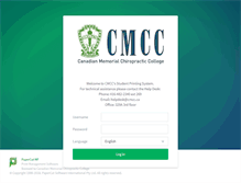 Tablet Screenshot of payonline.cmcc.ca